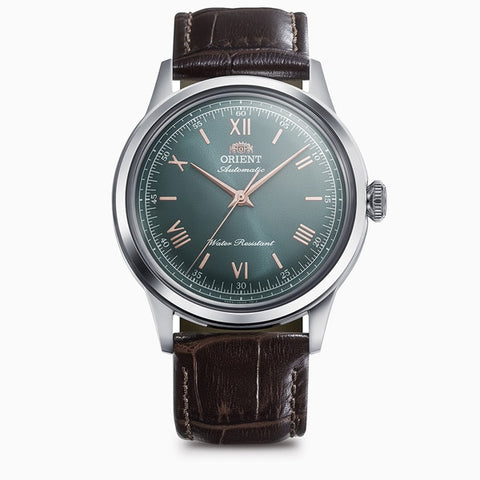 ORIENT RN-BB0001E Classic Automatic Movement Elegant Silver Dial Leather Strap Stylish Timepiece