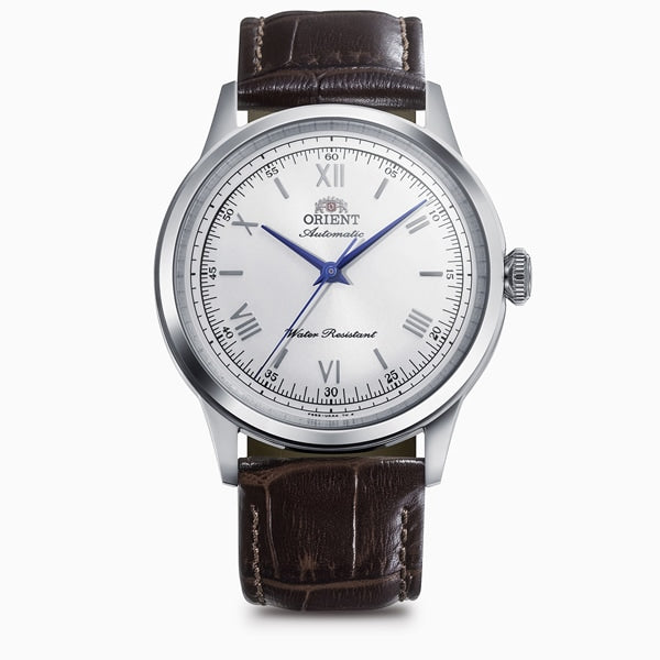 ORIENT RN-BB0002S Watch - Classic Automatic Movement Elegant Silver Dial Leather Strap Water Resistant