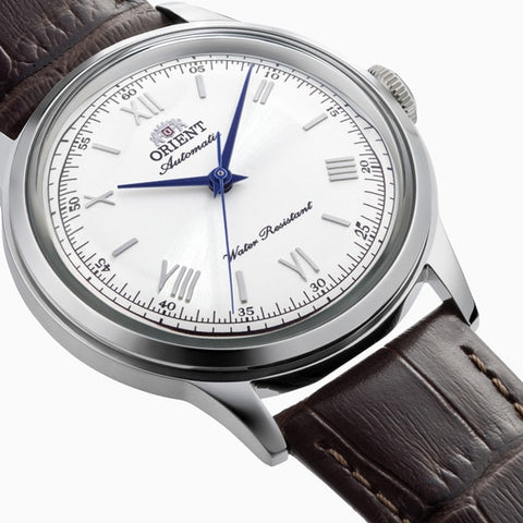 ORIENT RN-BB0002S Watch - Classic Automatic Movement Elegant Silver Dial Leather Strap Water Resistant (Image 2)