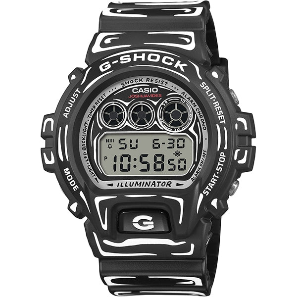 CASIO DW-6900JV-1JR Watch - G-SHOCK Joshua Vides Collaboration Black Stylish Design Shock Resistant Water Resistant
