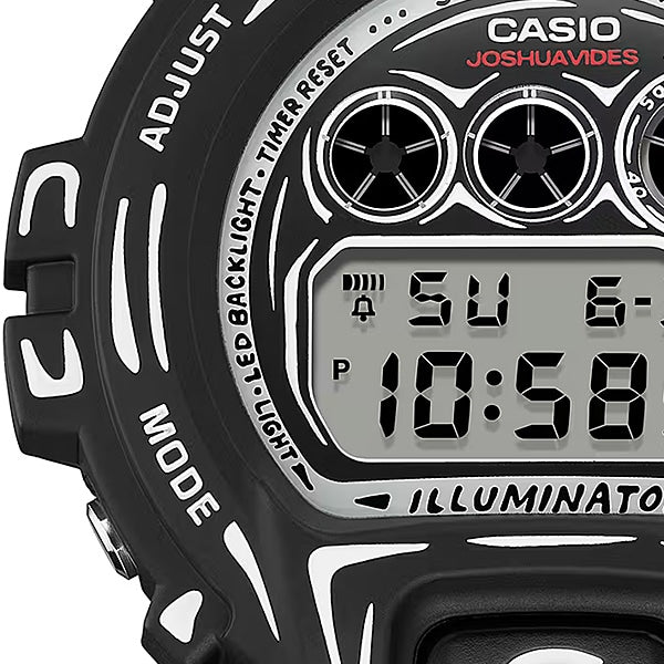 CASIO DW-6900JV-1JR Watch - G-SHOCK Joshua Vides Collaboration Black Stylish Design Shock Resistant Water Resistant (Image 4)