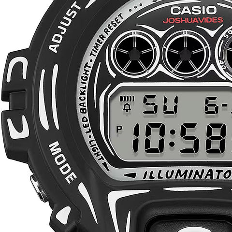 CASIO DW-6900JV-1JR Watch - G-SHOCK Joshua Vides Collaboration Black Stylish Design Shock Resistant Water Resistant (Image 4)