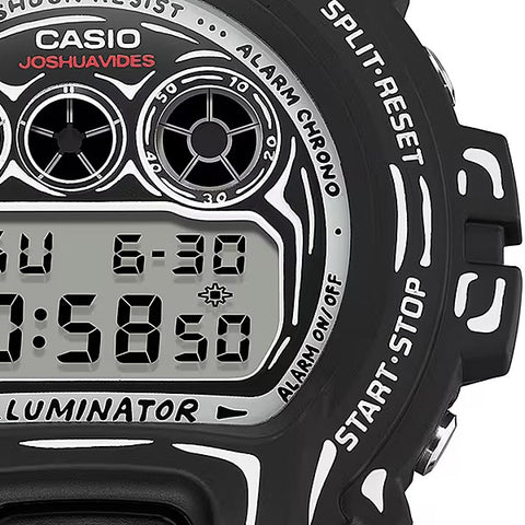 CASIO DW-6900JV-1JR Watch - G-SHOCK Joshua Vides Collaboration Black Stylish Design Shock Resistant Water Resistant (Image 5)