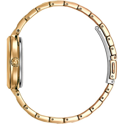 CITIZEN PR1052-54A Mechanical Open Heart Automatic Watch Stainless Steel Elegant Design 21 Jewels