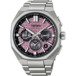 SEIKO HAB006J Limited Edition Solar GPS Dual Time Chronograph Men's Watch with Metal Band