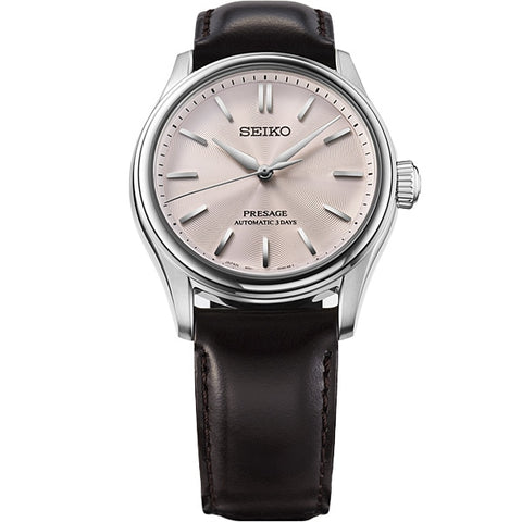SEIKO HCC003J Classic Mechanical Men's Watch - Leather Band - Elegant Design - Japanese Movement - Timeless Style