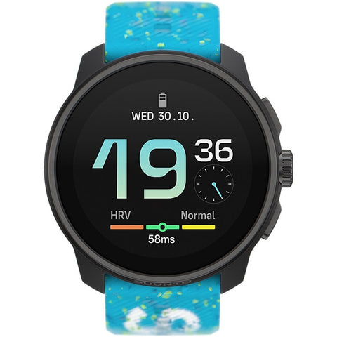 Smartwatch SS051015000 Power Blue 45mm GPS Smartwatch with Silicone Band Heart Rate Monitor Fitness Tracking