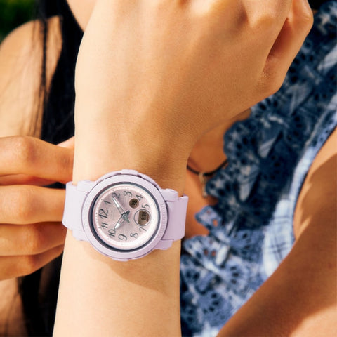CASIO BGA-290SA-6AJF Wide Face Design Shock Resistant Stylish Analog-Digital Display Water Resistant