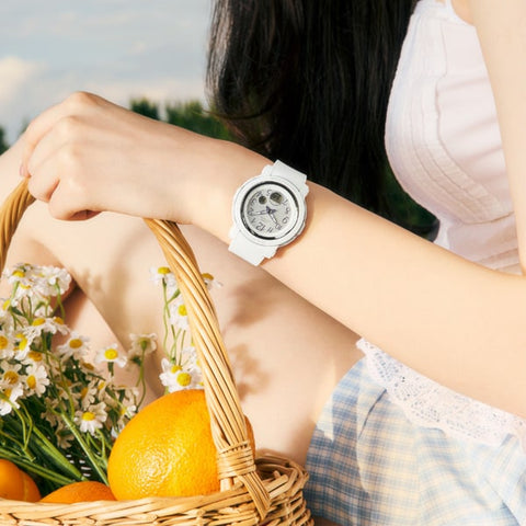 CASIO BGA-290SA-7AJF Stylish Wide Face Model - Shock Resistant - Water Resistant - LED Light - Durable Resin Band
