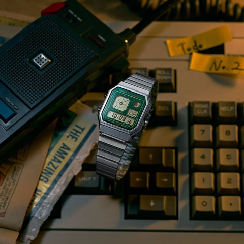 CASIO A130WE-3AJF Classic Digital Watch Stylish Pop Colors Water Resistant Lightweight Design