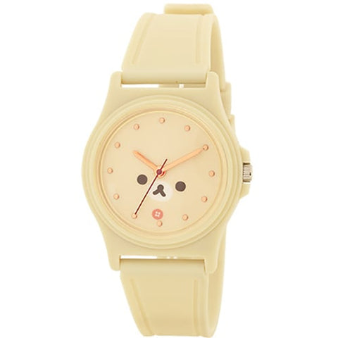 Sun Flame CX2D0009-IV Waterproof 10 ATM Rilakkuma Design Soft Silicone Strap Quartz Movement
