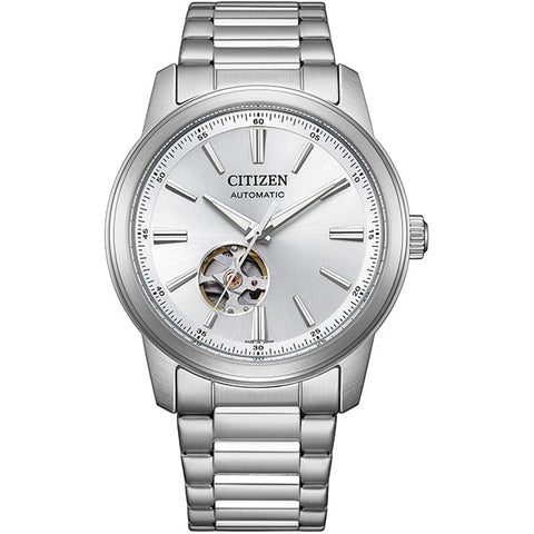 CITIZEN NH9150-52A Mechanical Open Heart Automatic Movement Stainless Steel Elegant Design