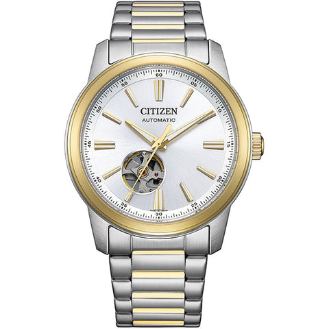 CITIZEN NH9154-51A Mechanical Open Heart Elegant Design Stainless Steel Water Resistant Automatic Movement