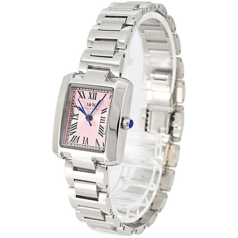 No Brand IW700L-8 Stylish Quartz Watch Stainless Steel Band Water Resistant Elegant Design