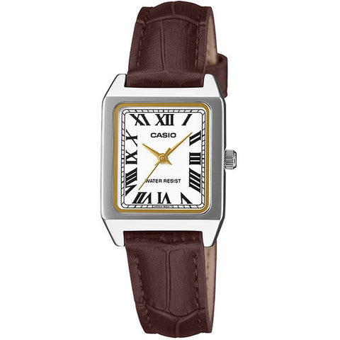 CASIO LTP-B150L-7B2JF Elegant Women's Watch Stylish Leather Strap Quartz Movement Water Resistant Classic Design