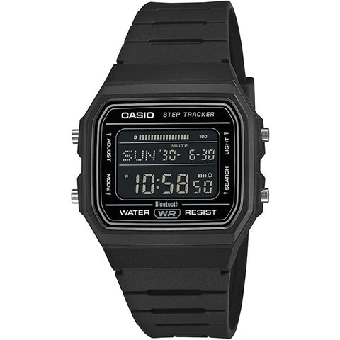CASIO F-B100W-1BJF Step Tracker Bluetooth Connectivity 1-Year Battery Life Water Resistant Stylish Design