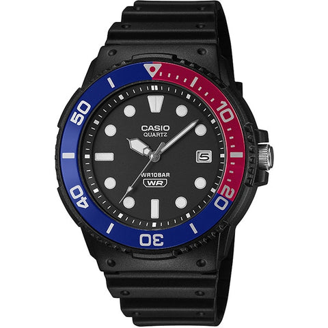 CASIO MRW-240H-1E2JF Analog Watch with Rotating Bezel Water Resistant Lightweight Stylish Design