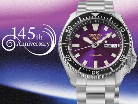 SEIKO HDB003J Limited Edition Mechanical Men's Watch Stainless Steel Band 145th Anniversary SKX Series
