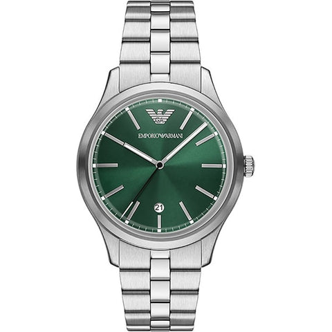 Armani AR11734 Stylish 41mm Metal Band Water Resistant Elegant Design 2-Year Warranty