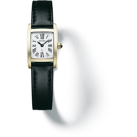 SEIKO HEG003J Elegant Quartz Women's Watch Leather Band Stylish Design Water Resistant Timeless Classic