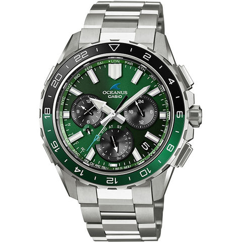 CASIO OCW-P3000-3AJF Oceanus CACHALOT Solar Powered Bluetooth Connectivity Sapphire Crystal Water Resistant 200m