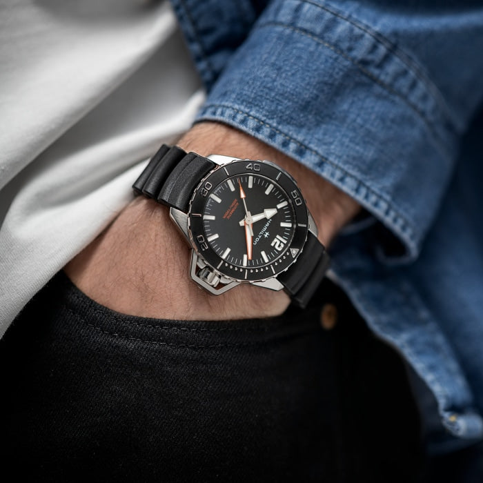 Hamilton H77825330 Watch - Khaki Navy Openwater Auto (Image 2)