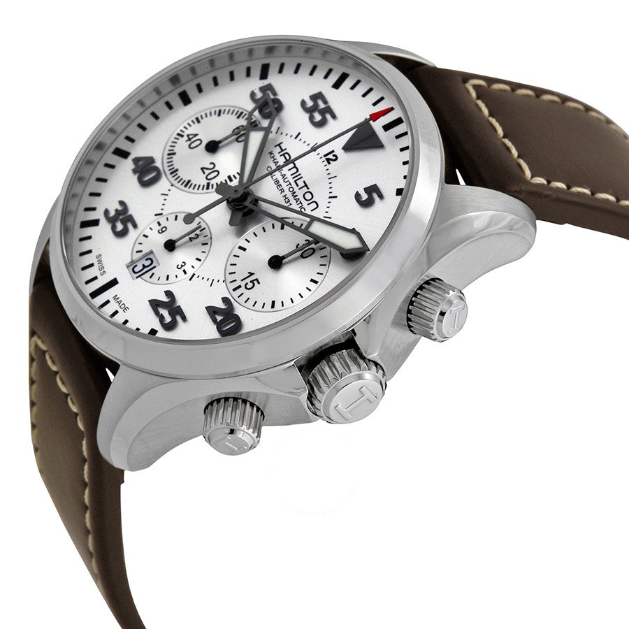 Hamilton H64666555 Watch - Khaki Aviation Khaki Pilot Auto Chrono (Image 5)