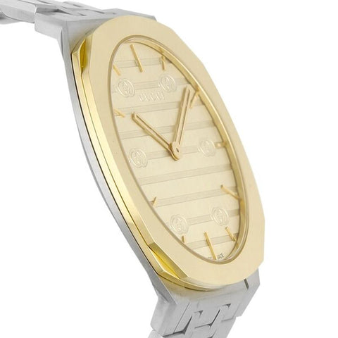 GUCCI Gucci 25H Gold Watch with 2-Year Warranty YA163403 [Parallel Import]