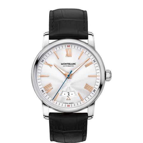 MONTBLANC 114841 Watch - Men's Silver Watch with 2 Year Warranty, Elegant Design, Swiss Movement, Water Resistant