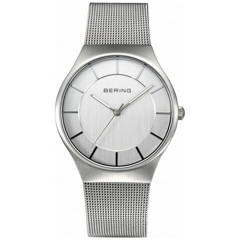 BERING 11935-004 Classic Scandinavian Design 35mm Quartz Mesh Strap Elegant Minimalist Style