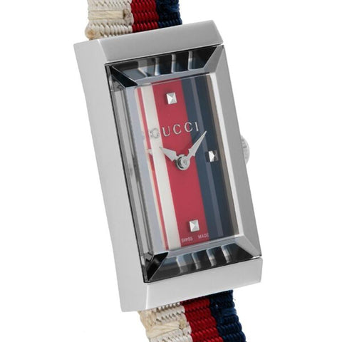 GUCCI G-Frame Red Watch with 2-Year Warranty YA147502 [Parallel Import]