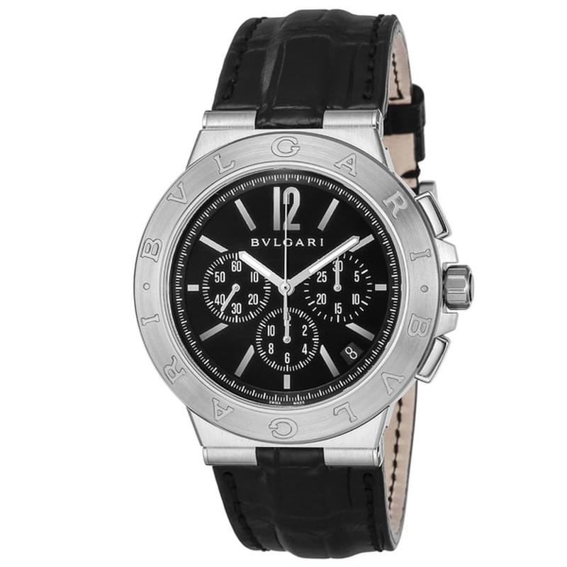BVLGARI DG41BSLDCH Watch - DIAGONO Black Parallel Import 2-Year Warranty
