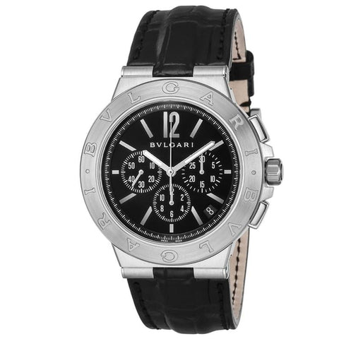 BVLGARI DG41BSLDCH Watch - DIAGONO Black Parallel Import 2-Year Warranty