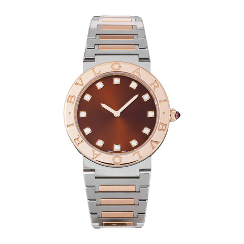 BVLGARI BBL33C11SPG/12-QZ Watch - Bvlgari 2-Year Warranty Brown Watch - Luxury Timepiece for Men