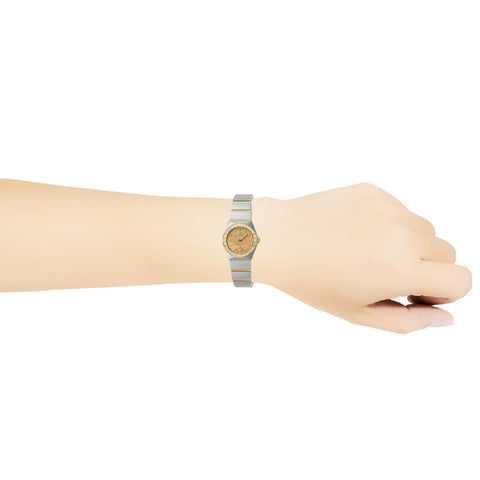 OMEGA 123.25.24.60.58.001 Elegant Constellation Quartz 24MM Stunning Silver Dial Classic Stainless Steel Bracelet