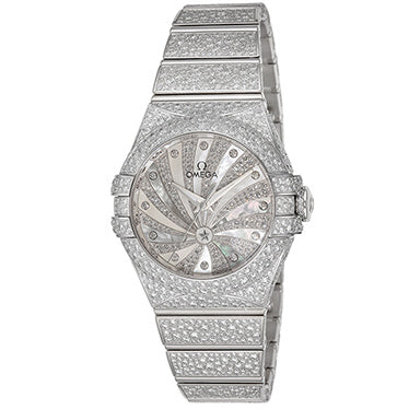 OMEGA 123.55.31.20.55.007 Elegant Constellation White Dial Automatic Movement Stainless Steel Case Luxury Watch