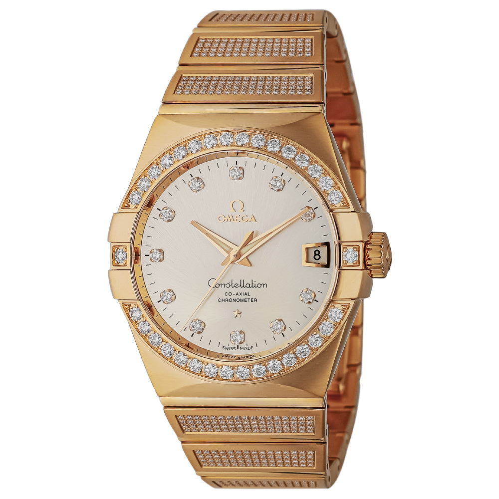 OMEGA 123.55.38.21.52.005 Watch - Constellation 5-Year Warranty Silver Elegant Design Swiss Automatic Movement