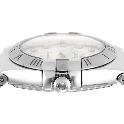 OMEGA 12310276055002 Constellation 5-Year Warranty White Pearl Elegant Design Swiss Made