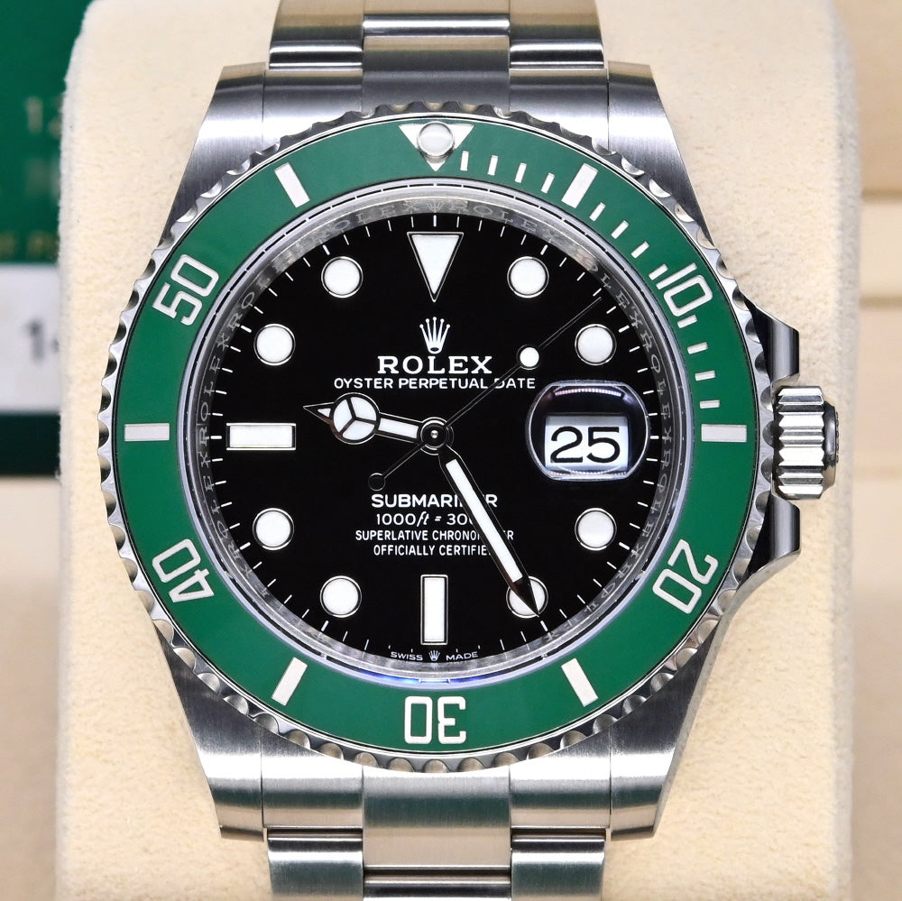 ROLEX 126610LV Watch - Submariner Date 41mm Green Dial Automatic Waterproof Stainless Steel