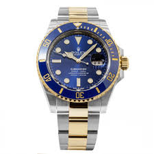 ROLEX 126613LB Watch - Submariner Date Royal Blue Ceramic Bezel 18K Gold Stainless Steel Automatic Watch
