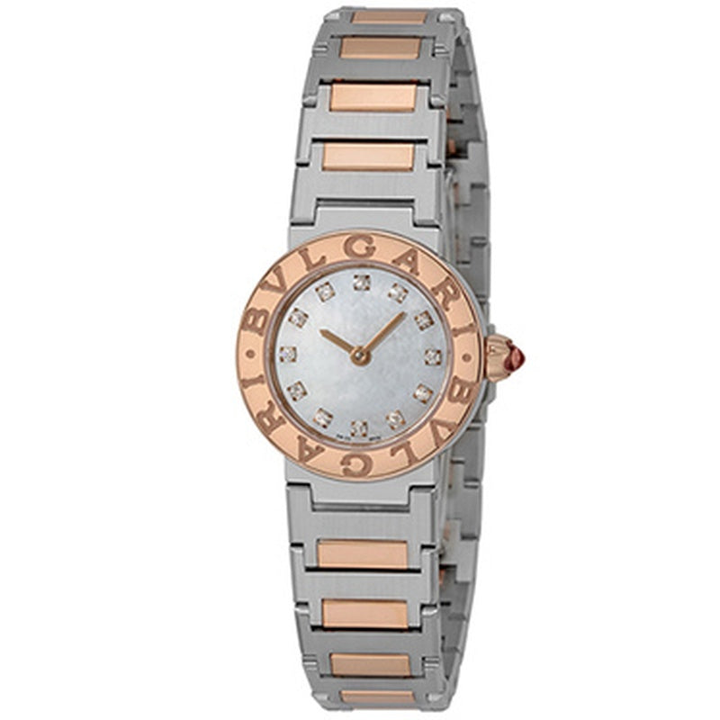 BVLGARI BBL23WSPG/12 Watch - Elegant White Dial Swiss Movement 2-Year Warranty Luxury Design
