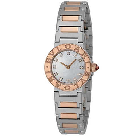 BVLGARI BBL23WSPG/12 Watch - Elegant White Dial Swiss Movement 2-Year Warranty Luxury Design