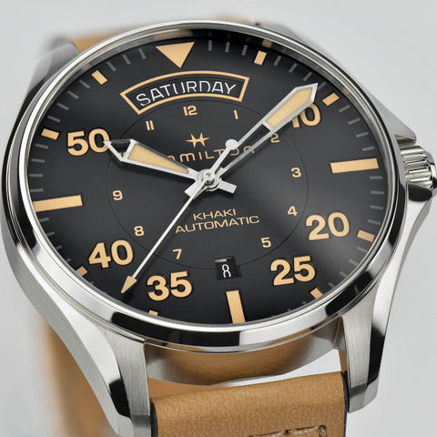 Hamilton H64645531 Watch - Khaki Aviation Day Date Auto (Image 3)