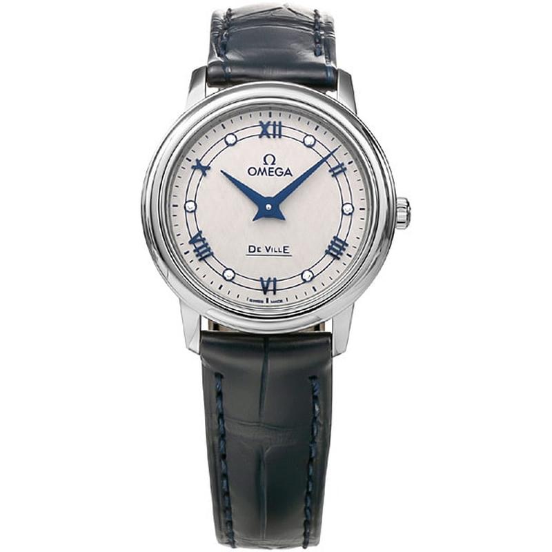 OMEGA 424.13.27.60.56.001 Watch - De Ville Prestige Ladies Leather Strap Parallel Import 5-Year Warranty