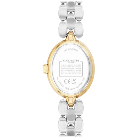 COACH 14000128 Elegant White Design 5-Year Warranty 22.5mm x 27.5mm Timeless Style