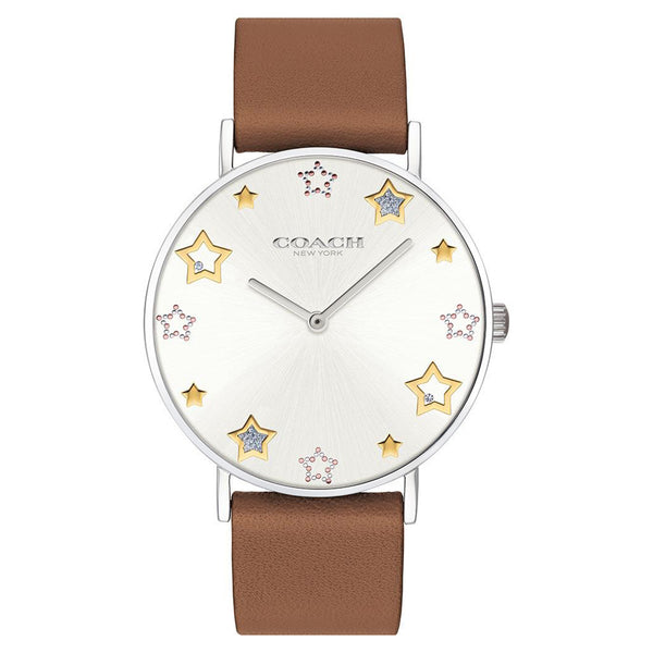 COACH 14503242 Watch - Perry Silver Watch with 2 Year Warranty Elegant Design Water Resistant Durable Construction
