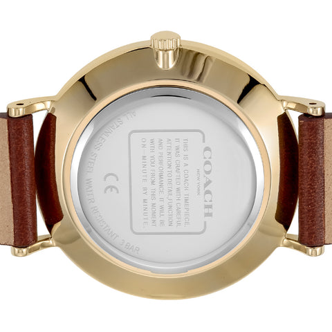COACH 14503331 Perry Gold Watch 2-Year Warranty Stylish Design Durable Construction Timeless Elegance