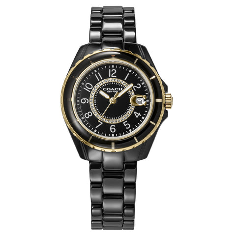 COACH 14503461 Preston Black 2-Year Warranty Stylish Design Durable Build Elegant Timepiece
