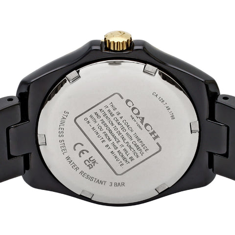 COACH 14503461 Preston Black 2-Year Warranty Stylish Design Durable Build Elegant Timepiece
