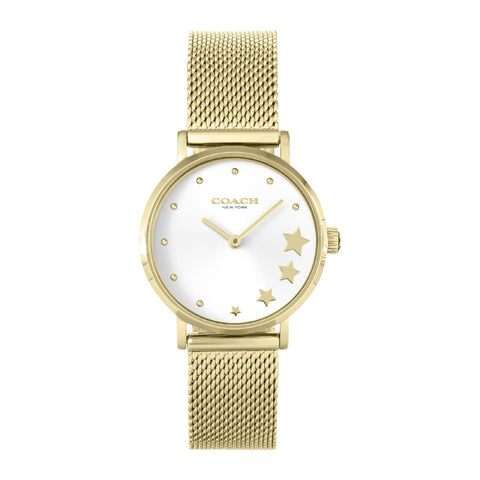 COACH 14503521 Watch - Perry 2-Year Warranty Yellow Gold Elegant Design Timeless Style Durable Construction